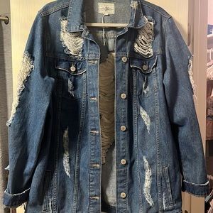 Distressed Jean Jacket
